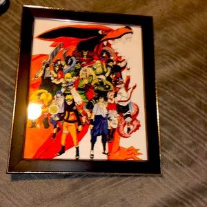 picture frame of the anime series naruto